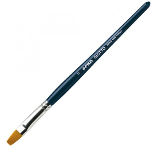 GIOTTO TAKLON SERIE 600 PENNELLO SINTETICO N°12 GHIERA IN METALLO CONF 12 Pz.